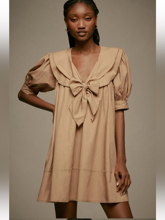 Pilcro Dresses & Skirts - pilcro by anthropologie Short-Sleeve Bow-Front Tunic Mini Dress size large